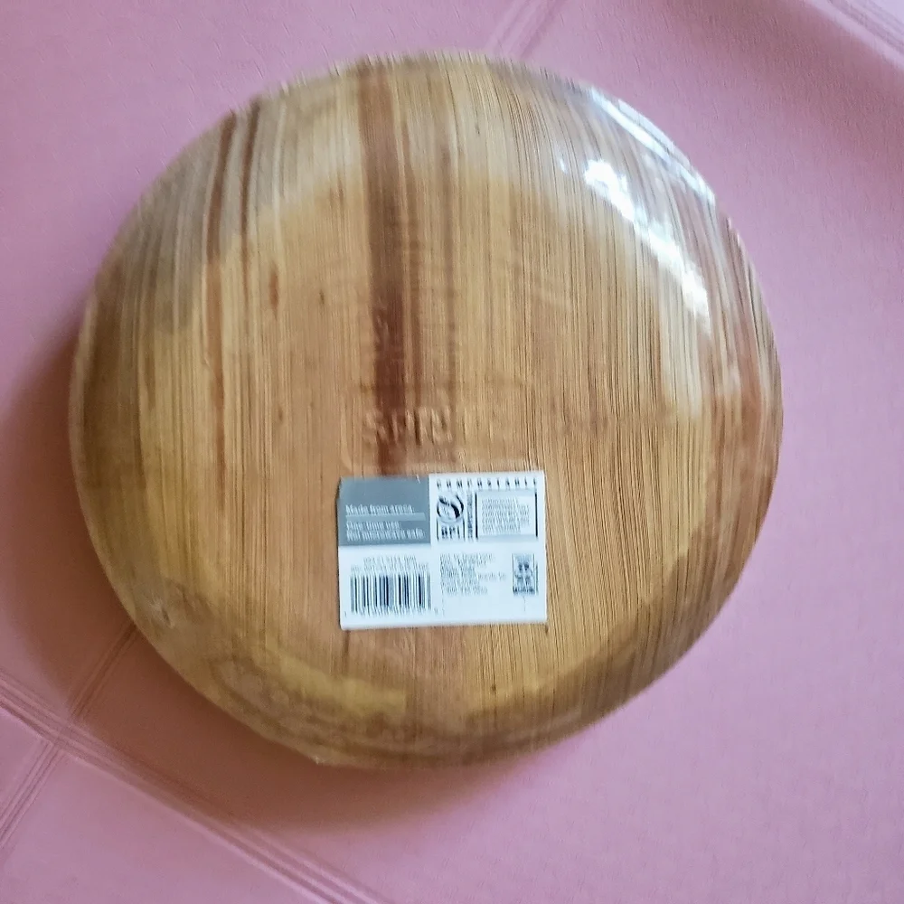 Set of 10 Spritz Areca Palm Leaf Dinner Plates, NEW
